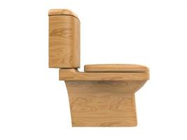 holz wc toilettenklosett 3d illustration 3d illustration3d illustration foto