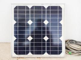 kleines Solarpanel. foto