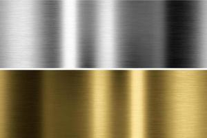 Gold-, Silber- und Bronzesammlung. Metallhintergrund. 3D-Rendering foto