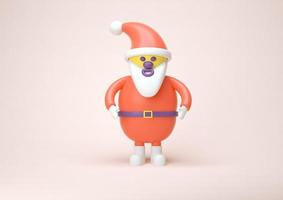 weihnachtsmann weihnachten neujahr 3d rendern foto