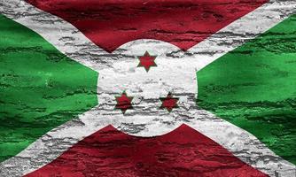 Burundi-Flagge - realistische wehende Stoffflagge foto