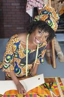 Porträt einer Afroamerikanerin foto