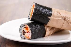 Sushi Burrito - neues trendiges Food-Konzept foto