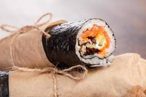 Sushi Burrito - neues trendiges Food-Konzept foto