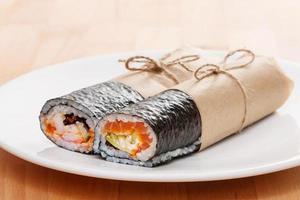 Sushi Burrito - neues trendiges Food-Konzept foto