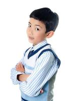 asiatischer Junge posiert