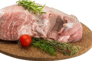 rohes Schweinefleisch foto