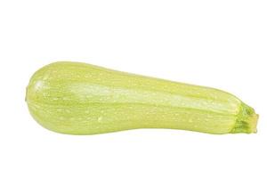 Zucchini isoliert auf weißem Hintergrund. nützliches Produkt, Gemüse. foto