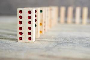 Holz Domino Spiel foto