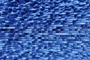3D-Darstellung eines hypnotischen Musters. abstraktes blaues Hintergrunddesign foto