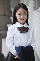 asiatisches Schulmädchen foto