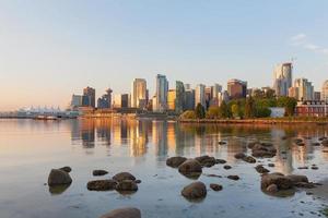 Vancouver BC Stadt Skyline Morgen foto