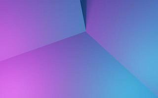 3D-Rendering von lila und blau abstrakten geometrischen Hintergrund. Cyberpunk-Konzept. szene für werbung, technik, schaufenster, banner, kosmetik, mode, business. Science-Fiction-Illustration. Warenpräsentation foto