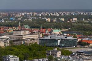 Warschauer Skyline mit Warschauer Türmen foto