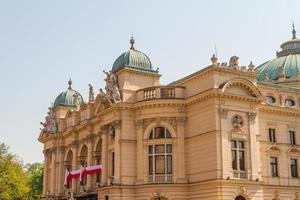 Slowackiego-Theater im Sommer in Krakau foto