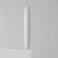 Mascara Tube Mockup isoliert auf weißem Hintergrund. 3D-Darstellung foto