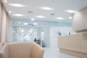 Krankenhaus Klinik Zimmer Innenraum defokussiert abstrakte Unschärfe Hintergrund foto