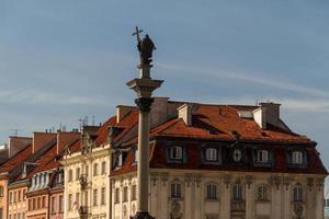 Schlossplatz in Warschau, Polen foto