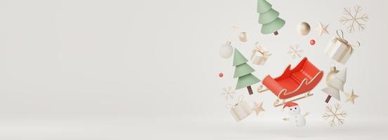 3D-Display-Szene für Produkt- und Kosmetikpräsentation mit Konzept der frohen Weihnachten und des guten Rutsch ins Neue Jahr. moderne geometrische. Plattform zum Mock-up und Anzeigen der Marke. foto