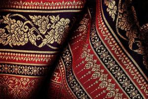 antikes asiatisches Textil foto