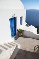 Santorini - schauen Sie, um in der Regel Haus Eintrag in Oia.