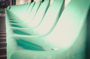 grüne Stadionsitze foto