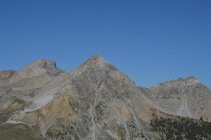 die berge zwischen frankreich und italien foto