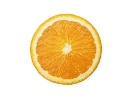 orange Scheiben lokalisiert auf weißem Hintergrund foto
