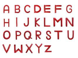 handgemachte Plastilin-Alphabet isoliert auf weißem Hintergrund. Englische bunte Buchstaben aus Modelliermasse foto