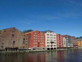 Stadt Trondheim in Norwegen foto