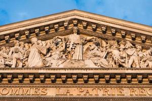 das pantheon, paris frankreich-architektonisches detail foto