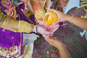 balinesische Hochzeitszeremonie