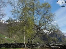 Das Dorf Flam in Norwegen foto