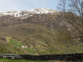 Das Dorf Flam in Norwegen foto