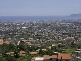 insel sizilien mit der stadt palermo foto