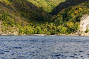 einsame karibische strände bei saint lucia foto