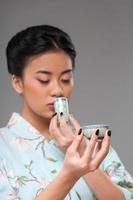 asiatische Teezeremonie genießen foto