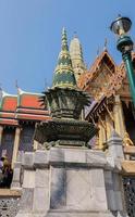 Architektur Wat Phra Kaew an sonnigen Tagen berühmteste Touristenattraktion in Bangkok foto