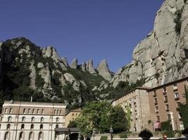Kloster Montserrat in Spanien foto