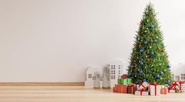Weihnachtsbaum im Wohnzimmer. foto