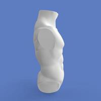 3D-Rendering des menschlichen Oberkörpers