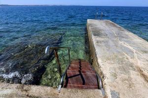 Treppe zum Auf- und Absteigen. foto