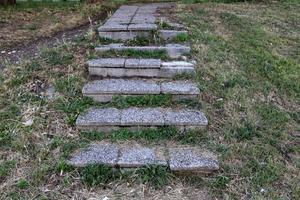 Treppe zum Auf- und Absteigen. foto