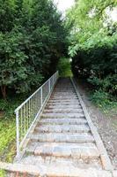 Treppe zum Auf- und Absteigen. foto