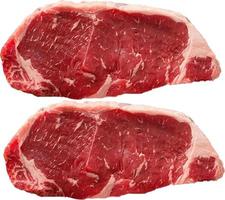 Fleisch Australien Rindfleisch, Filetscheibe isoliert auf weißem Hintergrund foto