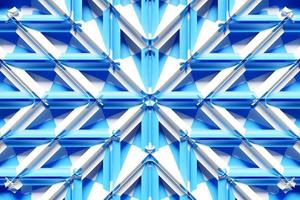 3D-Darstellung Reihen der blauen Linie. geometrischer Hintergrund, Webmuster. foto