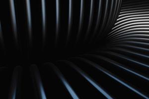 3D-Darstellung eines Portals, Gehweg. eine Nahaufnahme eines runden schwarzen einfarbigen Tunnels. foto