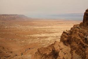 ein blick auf die alte jüdische festung masada in israel foto