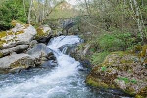 Wasserfall bei Madriu Perafita Claror Valley in Andorra, UNESCO-Weltkulturerbe foto