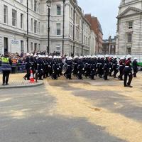 london in großbritannien im juni 2022. ein blick auf die platin-jubiläumsparade in london foto